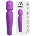 Electric Travel Massager, 10 Modes 5 Speed Powerful Silent Waterproof Handheld Neck Muscle Massage Tool (Lavender)