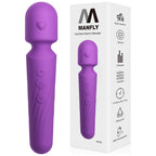 Electric Travel Massager, 10 Modes 5 Speed Powerful Silent Waterproof Handheld Neck Muscle Massage Tool (Lavender)