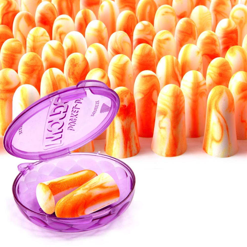 MOLDEX Soft Foam Earplugs 100 Pairs Softies Ear Plugs for Sleeping, Snoring, Work, Travel, Shooting -33dB Highest NRR Made in US