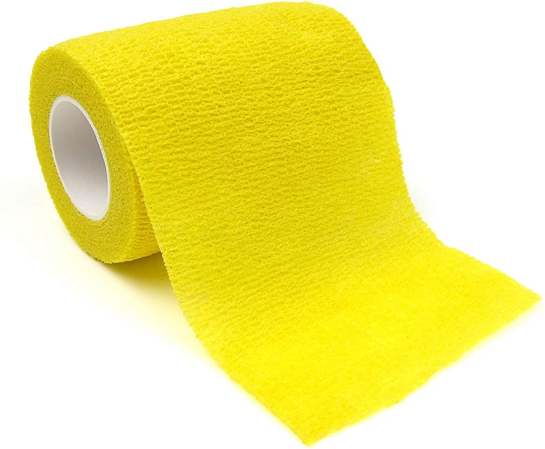 6 Pack 3 x 5 Yards Self Adhesive Elastic Bandage Wrap Stretch Self-Adherent Tape for First Aid,Sports, Wrist, Ankle (6 Colors)