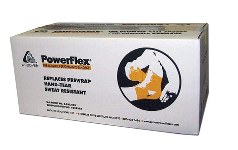 PowerFlex Self Adherent Tape, Latex, Athletic Tape, White, 1.5'', 32 Rolls per Case