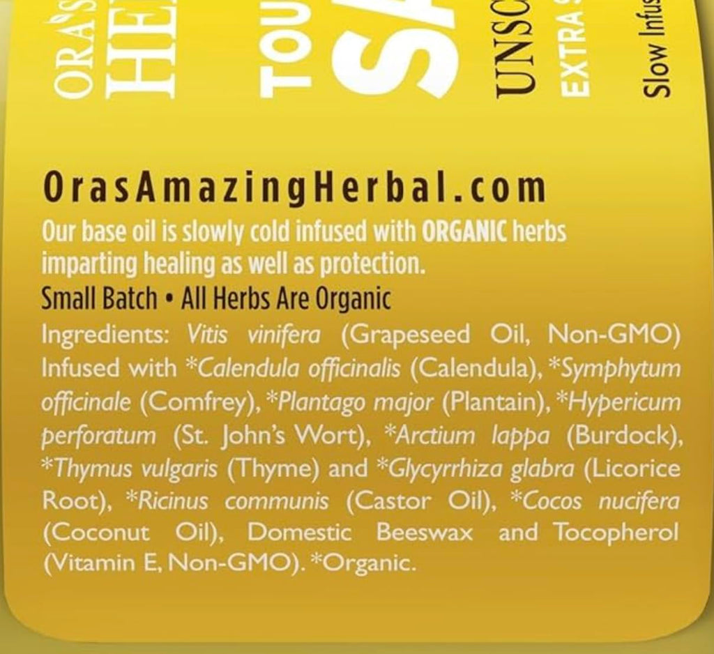 Oras Amazing Herbal, Touchy Skin Salve, Eczema Cream Treatment, Anti-Itch Cream for Kids and Adults, Calendula Ointment for Nat