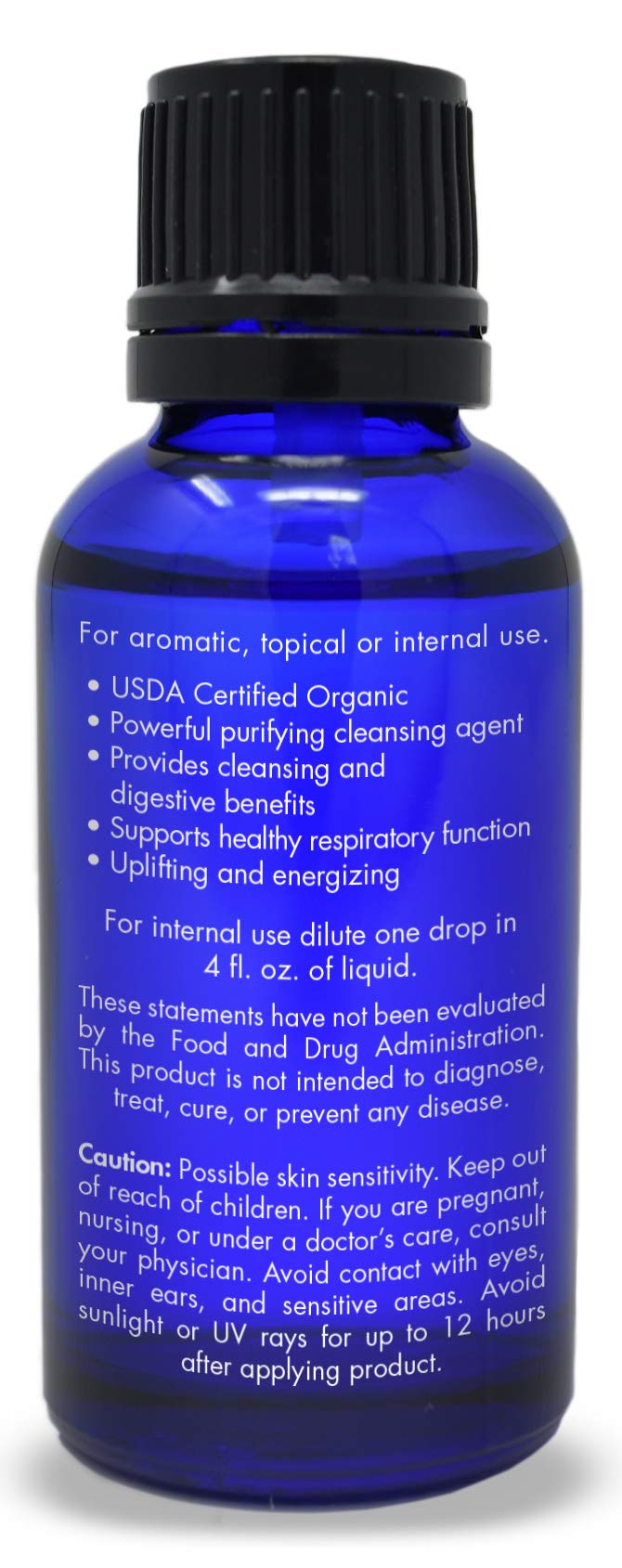 Organic, Lemon Essential Oil, Food Grade, for Cooking, Baking - 100% Pure, Lemon Oil, by Zongle Therapeutics, 1 OZ