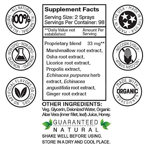 Vocal Eze Throat Spray | Relieve Sore, Hoarse, Fatigue, Dryness of Throat | Herbal Immune Support, All Natural Ingredients (1)