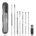8 Pcs Ear Wax Removal Kit,Professional Double-Headed Ear Pick Earwax Removal Tools,316L Stainless Steel Ear Cleaner Curette with