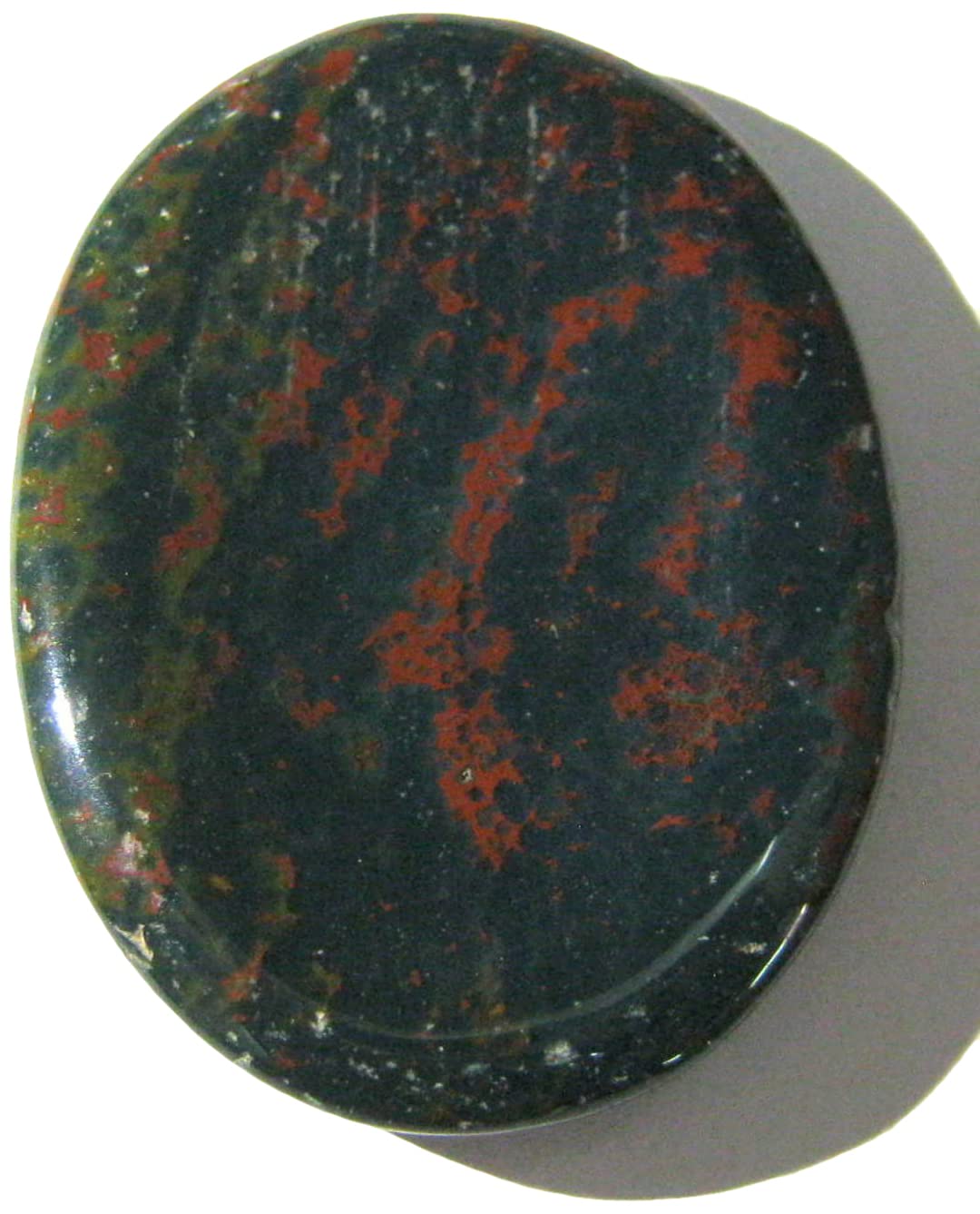 crystalmiracle Bloodstone Worry Stone Positive Energy Crystal Healing Thumb Stone for Metaphysical Powerful Health Wealth Reiki 