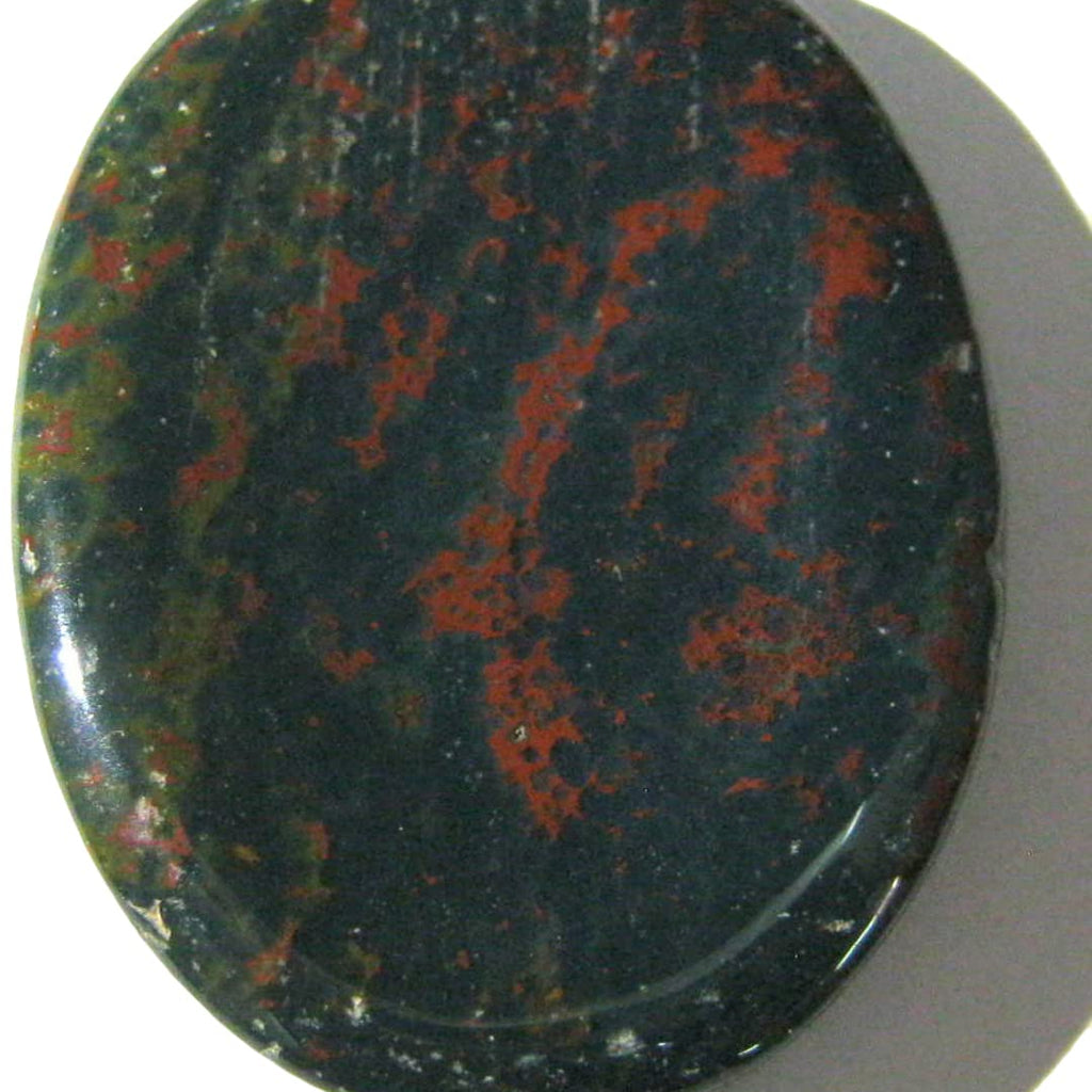 crystalmiracle Bloodstone Worry Stone Positive Energy Crystal Healing Thumb Stone for Metaphysical Powerful Health Wealth Reiki 