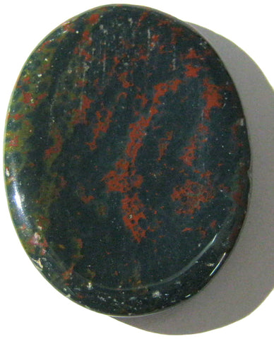 crystalmiracle Bloodstone Worry Stone Positive Energy Crystal Healing Thumb Stone for Metaphysical Powerful Health Wealth Reiki 