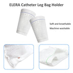 ELERA 2PCs Urine Bag Holder Carer, Comfortable Foley Leg Bag Sleeves Urinary Incontinence Supplies (Medium)