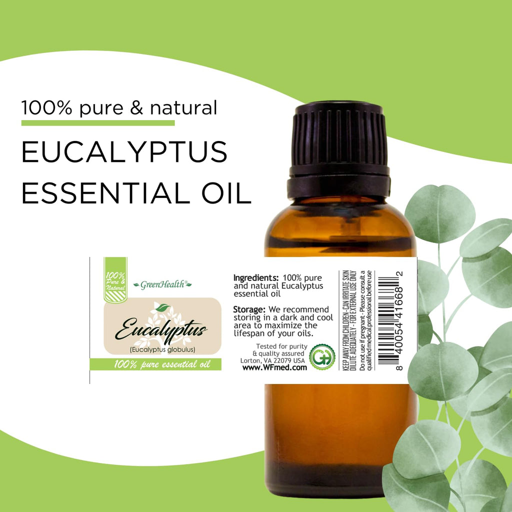 1 fl oz - Eucalyptus Essential Oil - (100% Pure & Uncut) - Greenhealth