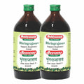 Baidyanath Bhringrajasava Syrup  450 Ml (Pack Of 2) | Herbal Ayurvedic Formula For Healthy Hair, Liver Wellness & Digestive Hea