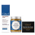 Uzhra 3Step Facial Hair Reduction System for Women | Inhibitor Ubtan + Inhibitor Cream + Wax Powder | Removes, Reduces & Inhibi