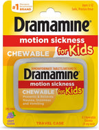 Dramamine Motion Sickness Relief for Kids, 8 Count Grape Flavor (Pack of 4)