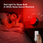 630nm Red Light Therapy Sleep Device, Red Night Light Lamp to Support Deep Relaxation and Improve Sleeping for Adult & Elderly A