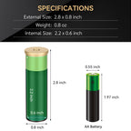 Aufew Tactical Mini Pill Case, Durable Metal Small Pill Holder for Pocket or Purse, Waterproof Medicine Bottle for Travel, EDC,