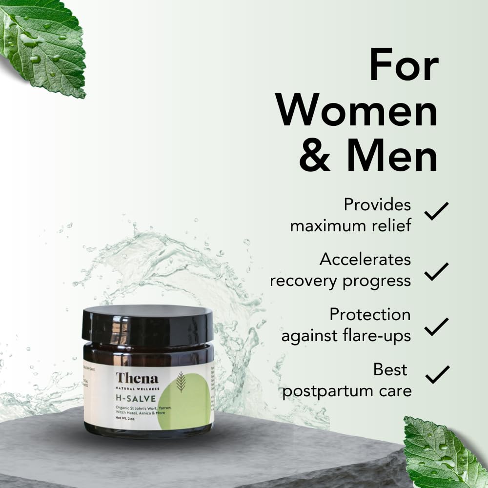 Intense Hemorrhoid Treatment 100% Natural Hemorrhoid Cream & Fissure Ointment Control Organic Lavender Arnica Witch Hazel Fast H