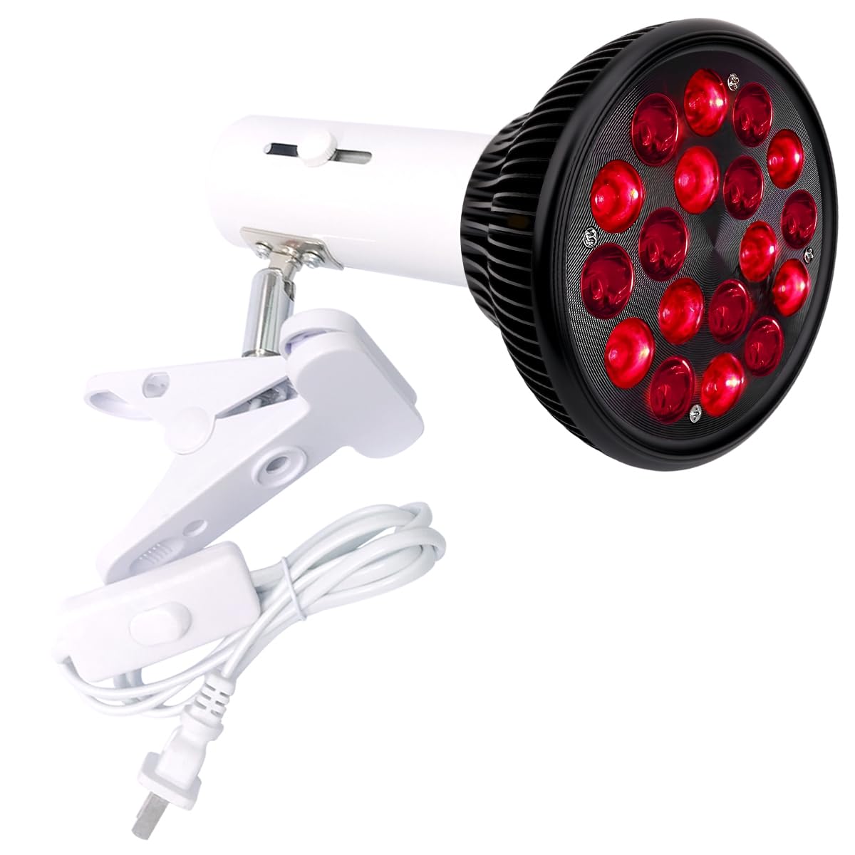 DMMBMFC Red Light Therapy Lamp54W 18 LED Infrared Light Therapy Device with Adjustable Lamp Holder, 660nm Red and 850nm Near In