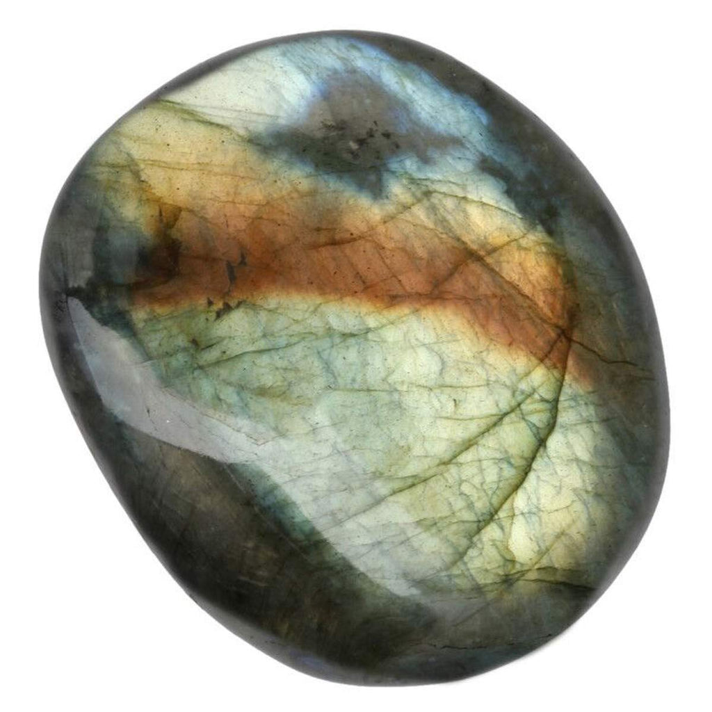 SUNYIK Labradorite Palm Stones Worry Pocket Stone, Polished Irregular Shaped Sphere Decortarion 1.5-2.5