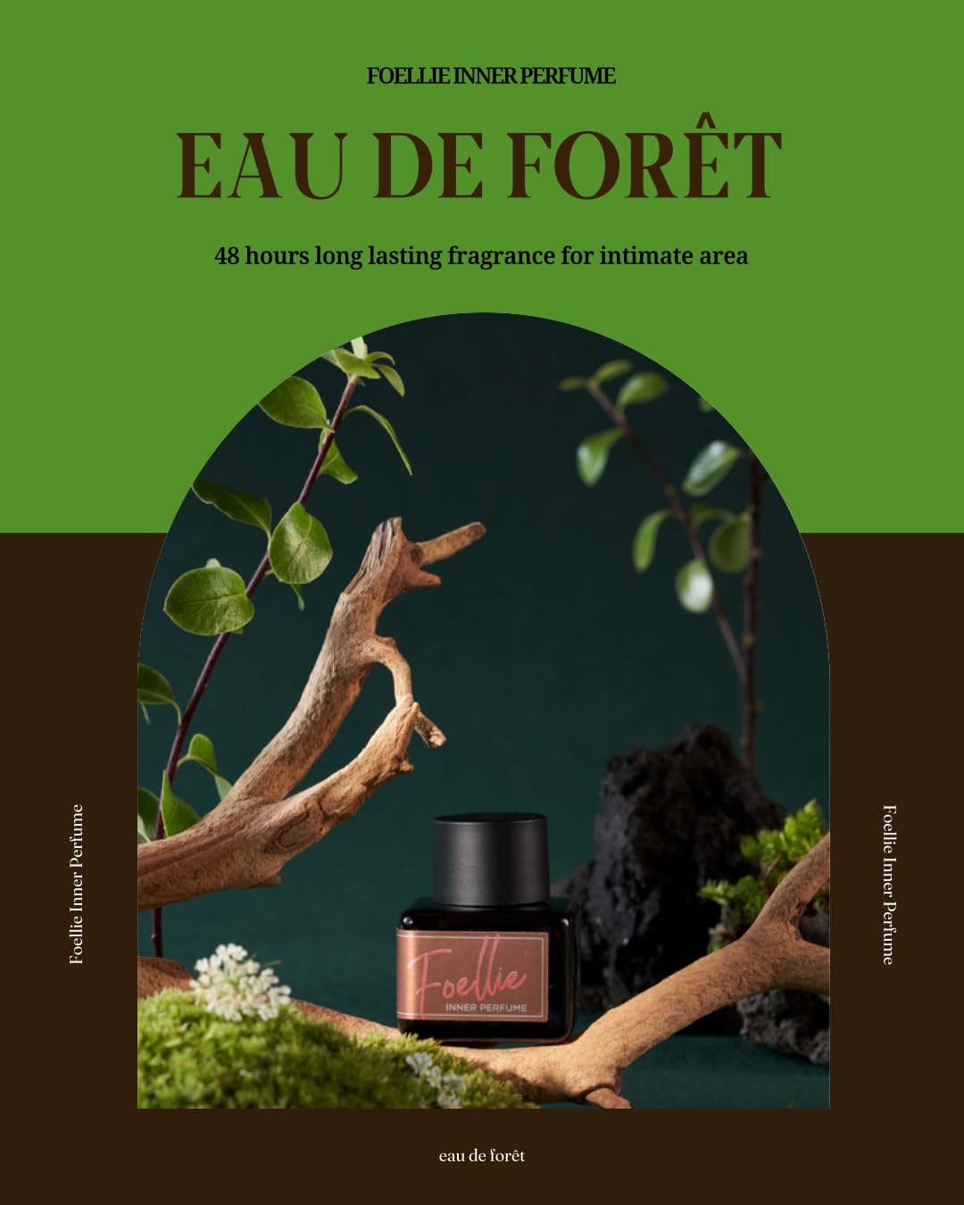 Foellie eau de foret - Feminine Inner Beauty Perfume (for Underwear), Gentle phytoncide fragrance Scents Fragrance, 5ml(0.169 fl