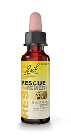 Bach RESCUE REMEDY Dropper 10mL, Natural Stress Relief, Homeopathic Flower Essence, Vegan, Gluten & Sugar-Free, Non-Habit Formin