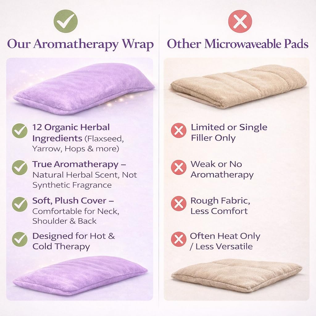 Comfort Pac Hot/Cold Aromatherapy Rectangular Shaped for Soothing Stress and Pain Relief