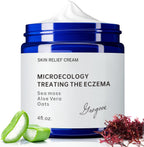 Natural Soothing Eczema Cream | Made with Sea Moss & Oats for Sensitive Skin - Hydrate Eczema Cream for Dry Skin - 4FL oz