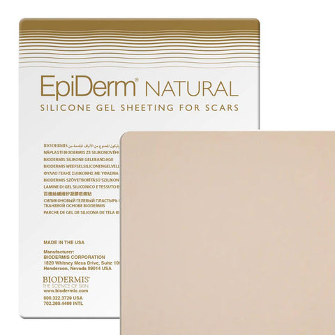 Epi-Derm Large Sheets, Premium Grade Silicone Scar Sheets for C-Section, Tummy Tuck, Hysterectomy & Cardiac Surgery Scars, Easy 