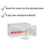 McKesson Alcohol Prep Pads [Pack of 1000] 70% Isopropyl, Individually Wrapped Wipes, Sterile, Medical-Grade, First Aid, Large, 1