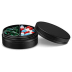 Aufew Small Metal Pill Case, 2 Compartment Travel Pill Organizer for Purse, Pocket Pharmacy, Daily Medicine Container for AM PM 