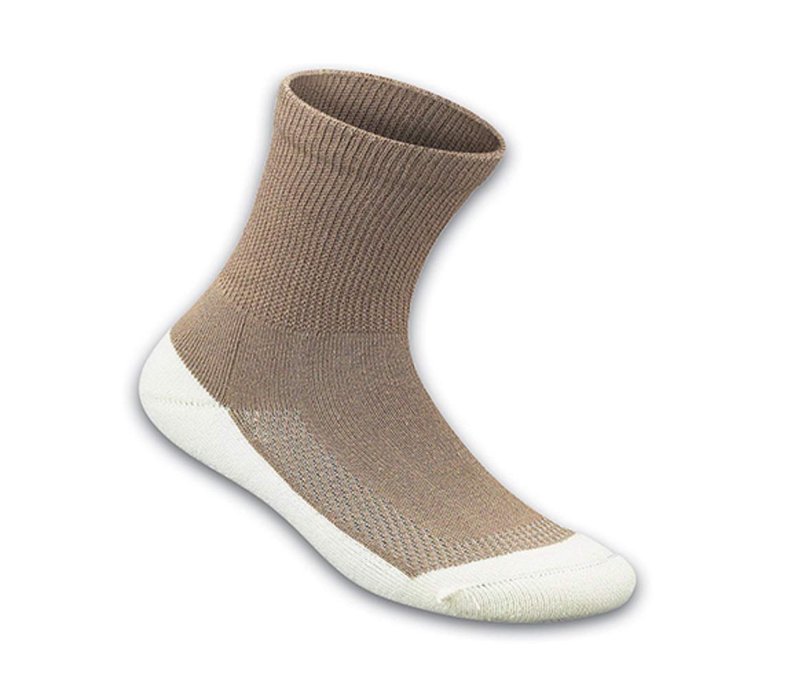 Orthofeet Padded Sole Non-Binding Non-Constrictive Circulation Seam Free Socks, 3 Pack