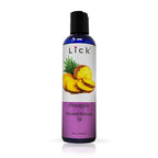 Lick Pineapple Flavored Massage Oil - Romantic, Body Safe, Non-Greasy Formula, Date Night 4 oz