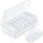AUVON XL Weekly Pill Organizer 2 Times a Day, Pill Box 7 Day with One-Side Large Openings for Easy to Use, White AM PM Pill Case