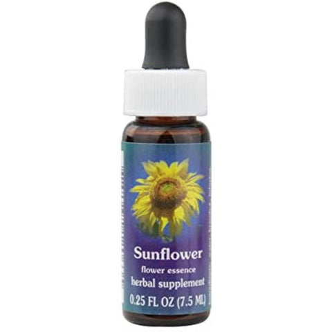 Flower Essence Services Sunflower Dropper Herbal Supplements, 0.25 Ounce