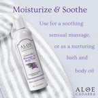 Aloe Cadabra Body Massage Oil for Men, Women, Couples, Relaxing Therapeutic Massage, Aromatherapy, Moisturizing Bath & Body Oil