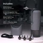 Wush Pro by Black Wolf - The Original Deluxe Water Powered Ear Cleaner with 6 Reusable Replacement Tips by Black Wolf - Safe & E