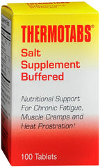 THERMOTABS Salt Supplement Buffered Tablets 100 Tablets (Pack of 12)