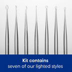 Bionix - Lighted Ear Curette Variety Pack, Earwax Removal Kit, Helps Remove Wax Buildup, Safe Earwax Removal, Convenient & Easy-