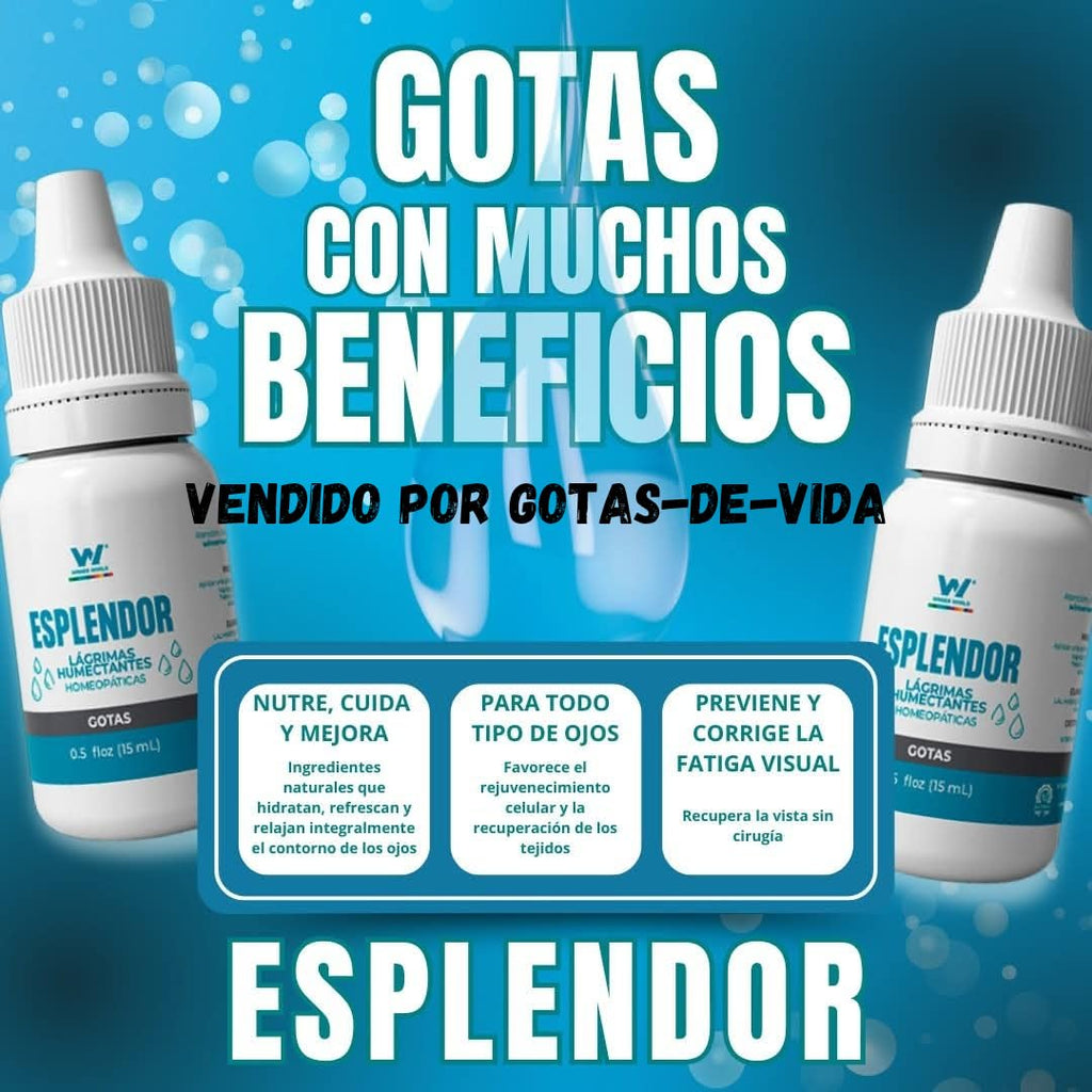 WINNER WORLD Gotas homeopaticas para la Vista. Gotas para Los ojos. Espl  ndor producto Natural para el cuidado de la visi  n.