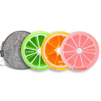 INVODA 3PCS Pill Cases 3PCS Pill Box Weekly 3 Times 7 Compartments Large Medicine Pill Organizer (Group 3PCS+Bag)