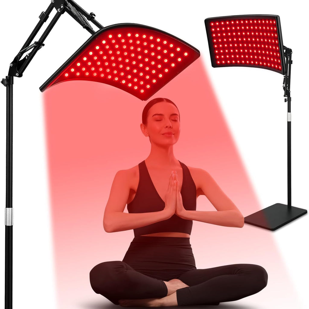 Red Light Therapy for Face and Body, Red Infrared Light Therapy Lamp with Stand Led 660nm Red Light-Therapy& 850nm Infrared Ligh