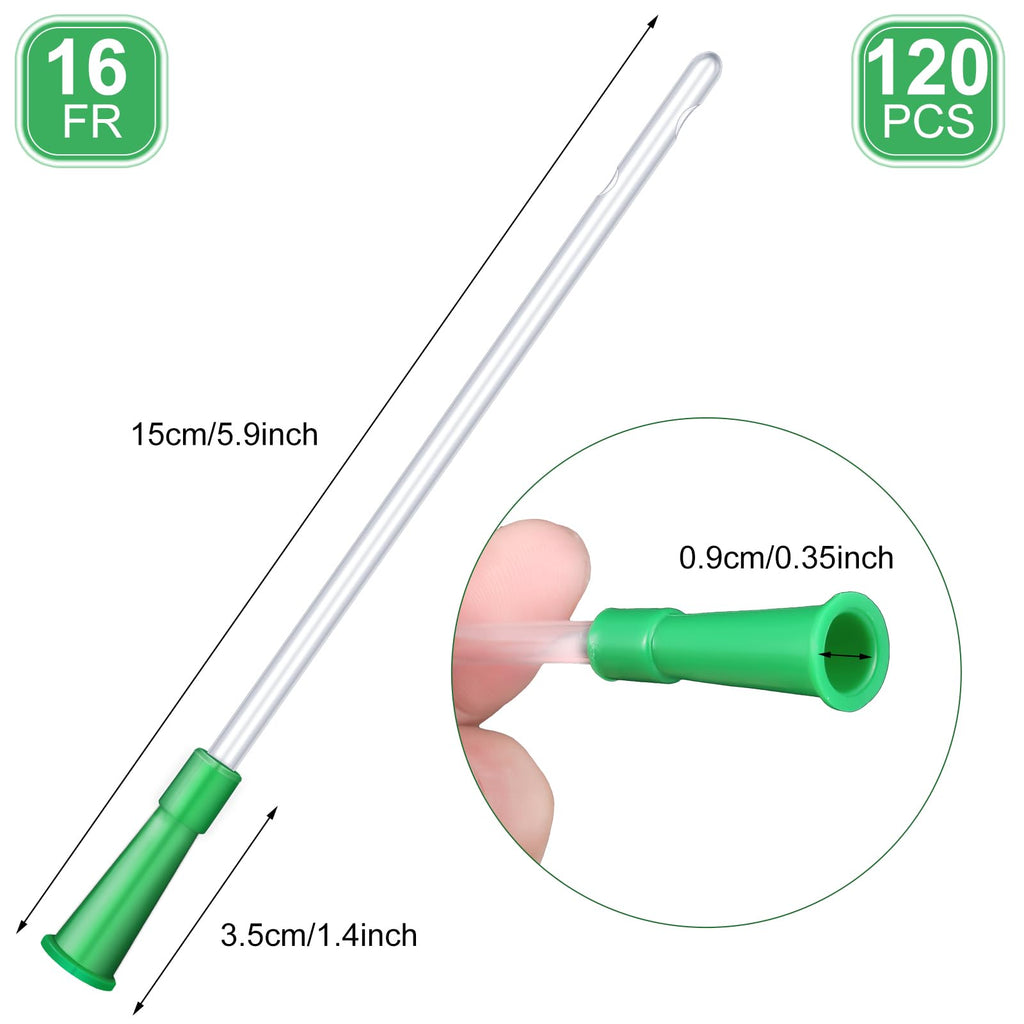 Nuanchu 120 Pieces PVC Replacement Tubings Supplies Tubes Kit Clear Replacements Hose with Flexible Rounded End for Smooth Inser