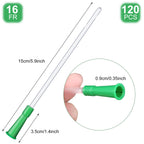 Nuanchu 120 Pieces PVC Replacement Tubings Supplies Tubes Kit Clear Replacements Hose with Flexible Rounded End for Smooth Inser