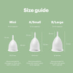 AllMatters OrganiCup Menstrual Cup - Size Mini - Eco-Friendly, Reusable Period Solution - Superior to Pads & Tampons - Suitable