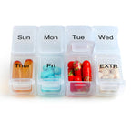 Weekly Travel Pill Organizer Case for Purse with Removable 7 Day Box, Fashionable Pill Container for Medicine, Vitamin, Suppleme