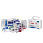 First Aid Only 91322 ANSI A 2021 and OSHA Compliant First Aid Kit, 10-Person Emergency First Aid Kit for Business, Home, Car, an