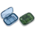 3 Compartment Pill Box, Moisture Proof Pill Case, Travel Pill Organizer for Pocket Purse, Daily Portable Medicine Vitamin/Fish O