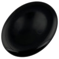 SUNYIK Handcarved Thumb Worry Stone, Polished Palm Pocket Stones Healing Crystals, Oval Black Obsidian
