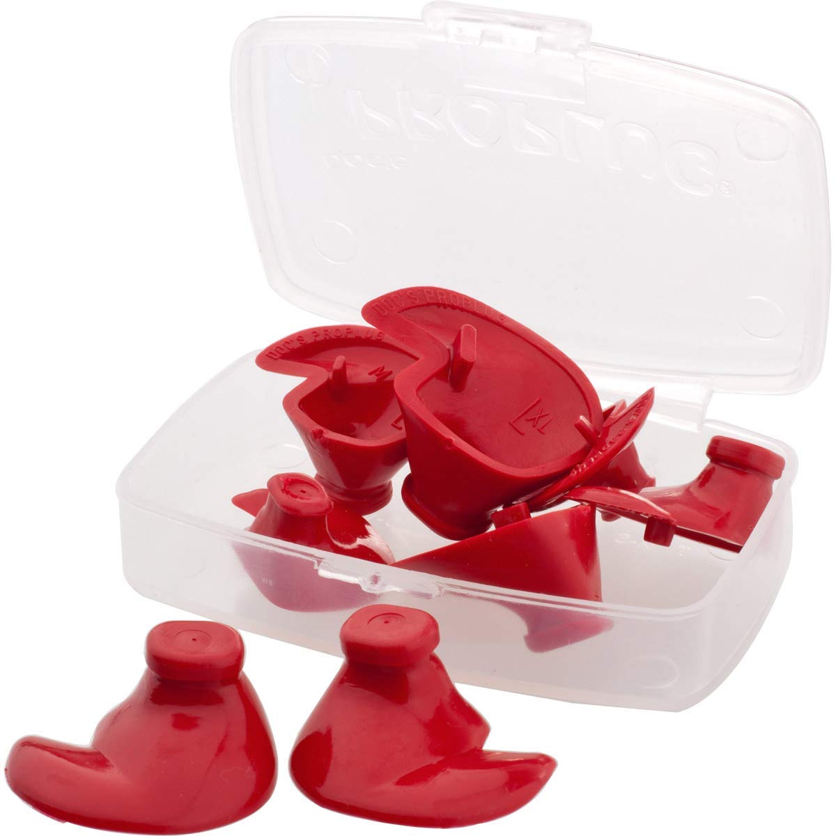 Docs Proplugs Vented Combo Pack (Adult, Red)