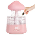 Cloud Rain White Noise Humidifier, Rain Water Drip Diffuser Humidifiers Waterfall Lamp Mushroom Air Humidifier Aromatherapy Esse