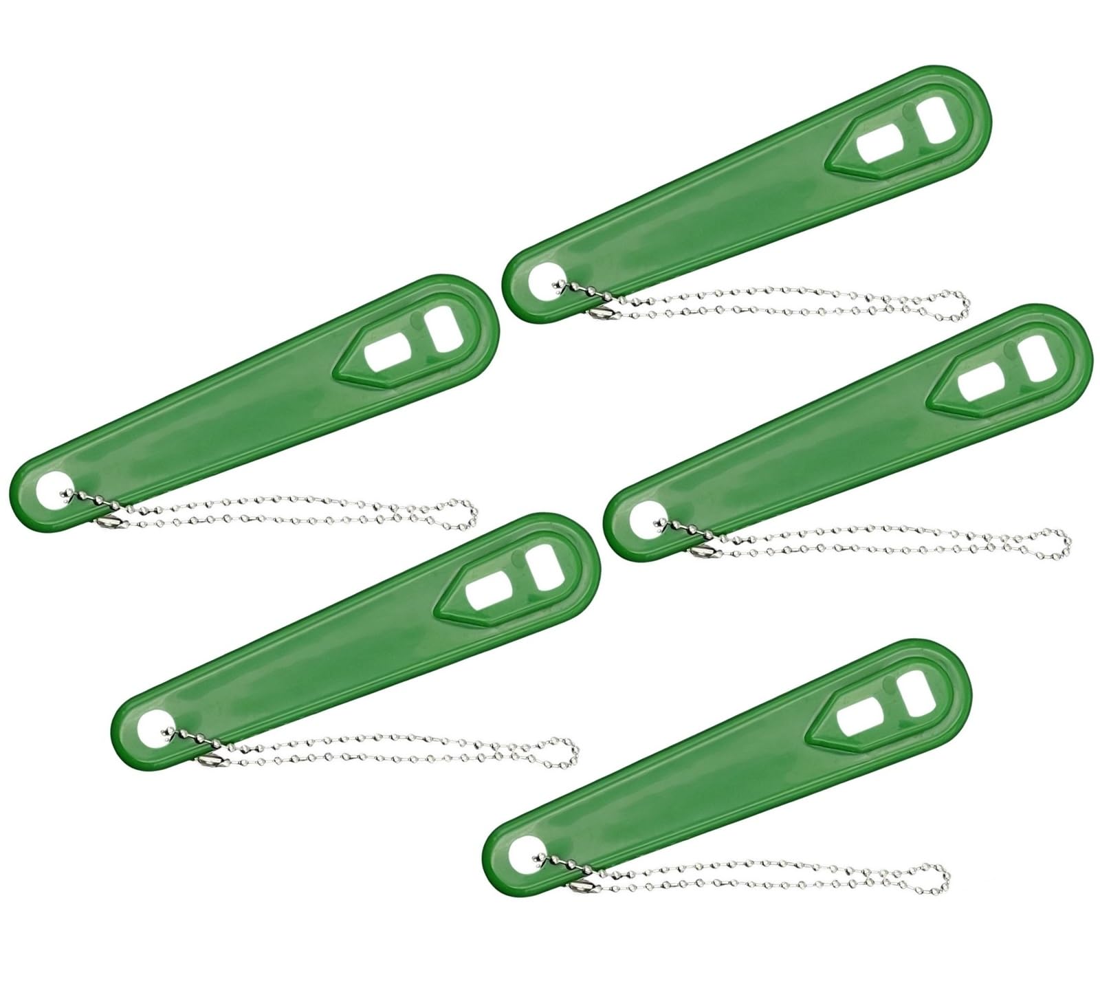 Sandhill Tools Heavy Duty Green Plastic Oxygen Cylinder Wrench with Chain (Pack of 5)